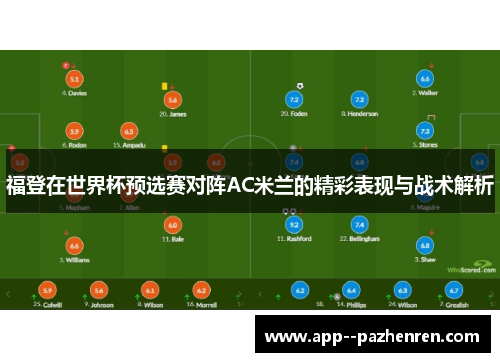 福登在世界杯预选赛对阵AC米兰的精彩表现与战术解析 福登在世界杯预选赛对阵AC米兰的精彩表现与战术解析